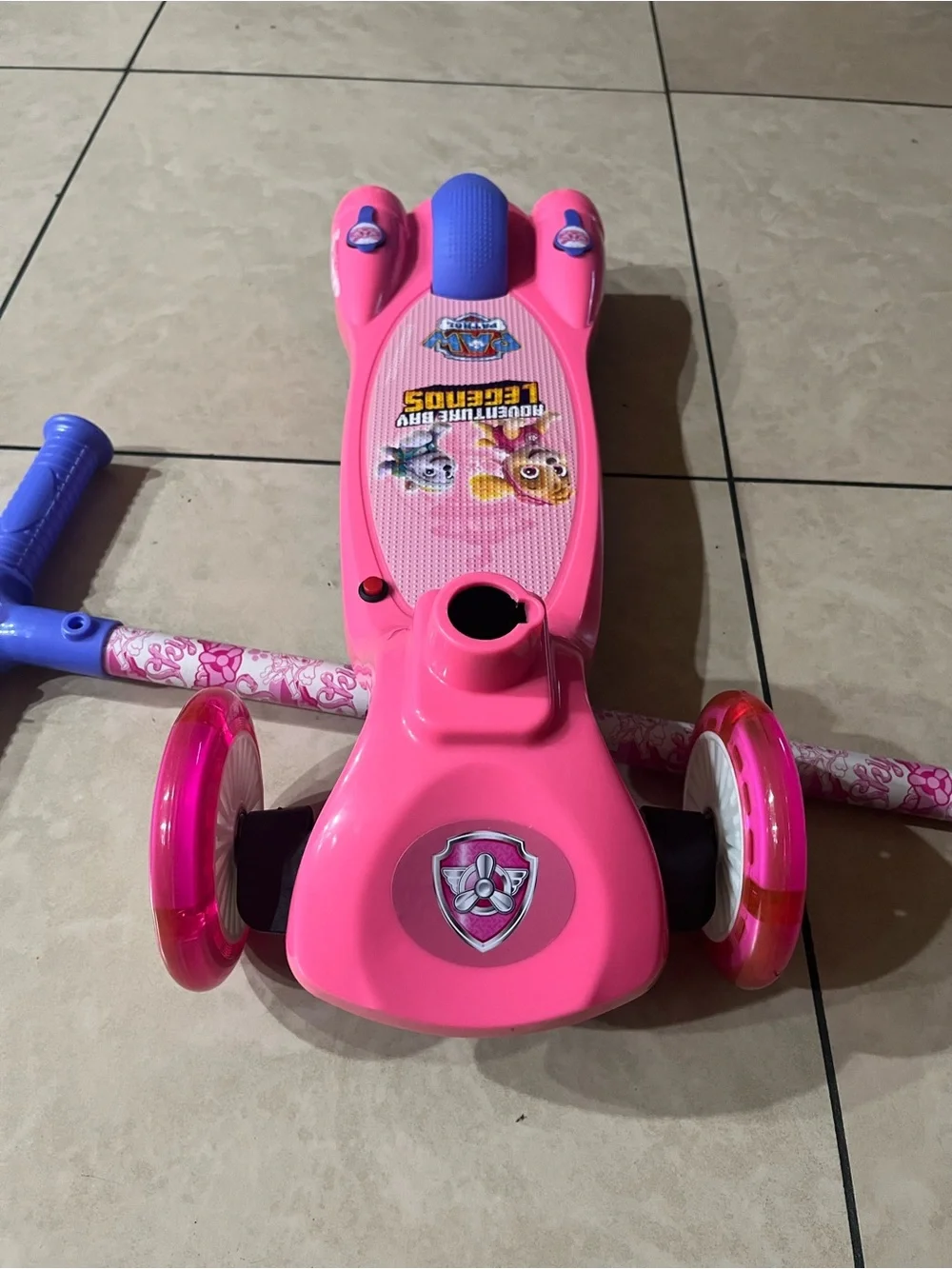 Pink Paw Patrol Kick Scooter for Kids
